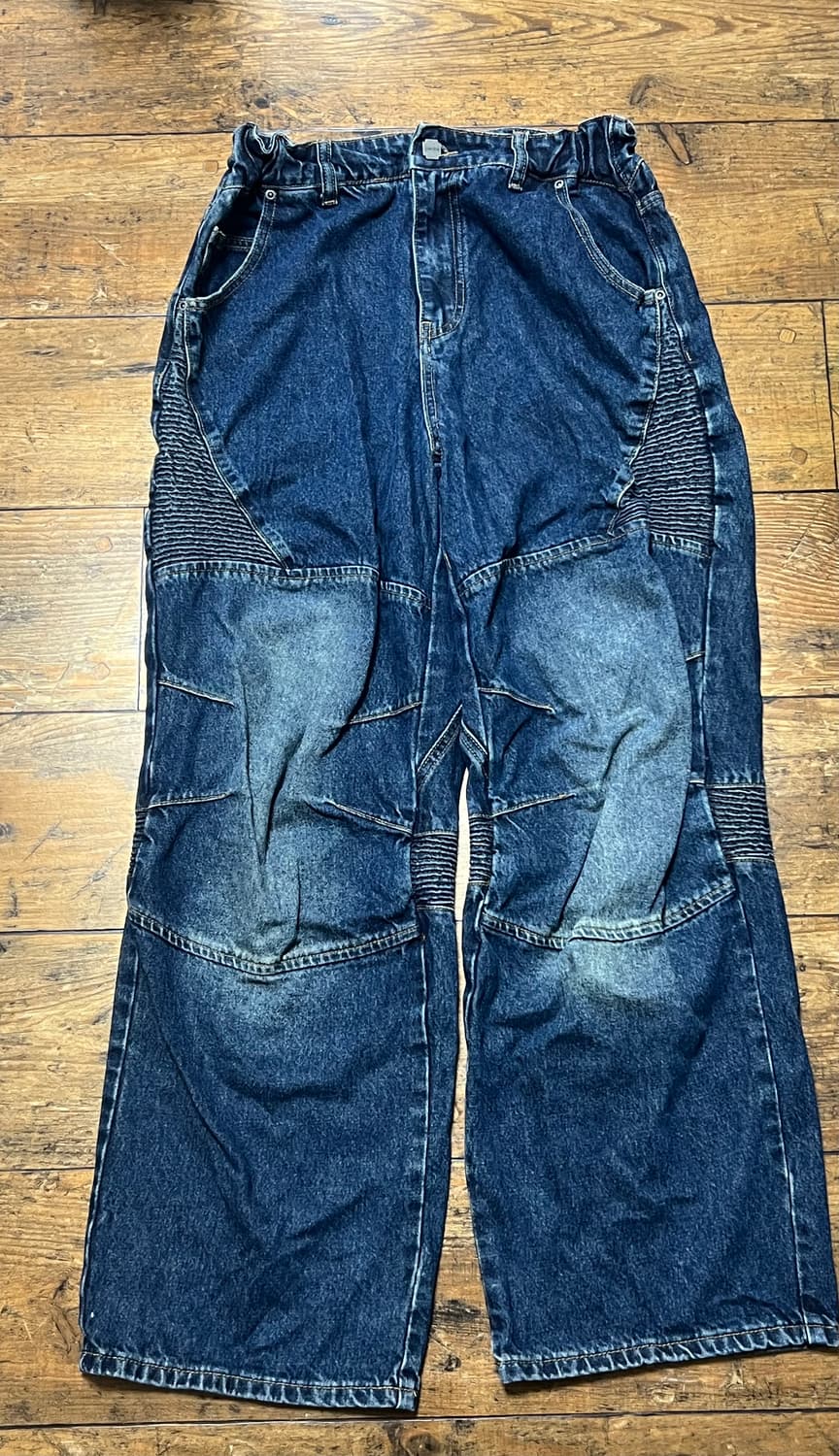 글랙 GP058 니캡 바이커 데님 팬츠 (INDIGO) M 상품이미지1