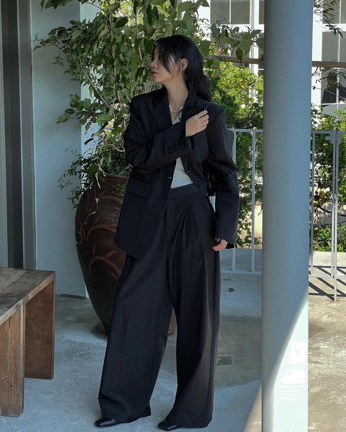 트리밍버드 Glow Suit Jacket [ Blue Gray ] 상품이미지6