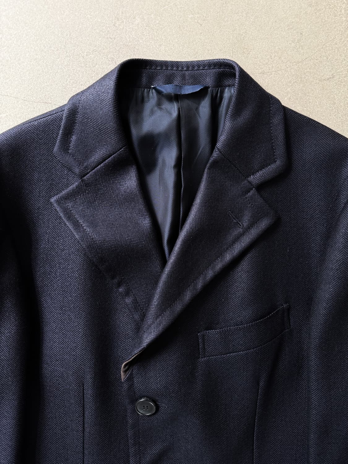 Ermenegildo Zegna Herringbone Wool Overc 상품이미지3