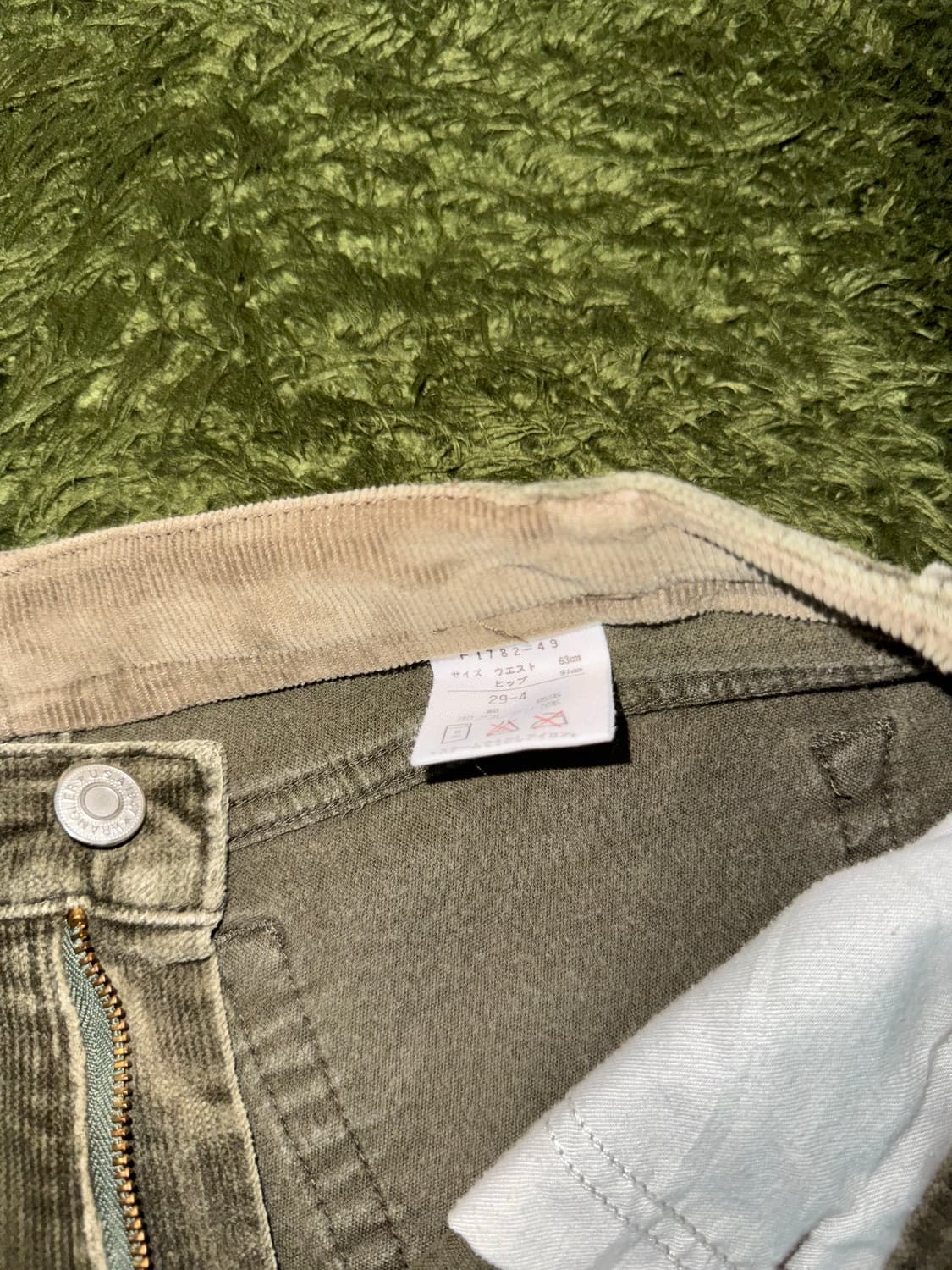 레이디 랭글러 재팬 모던 베이직 라인 코듀로이 부츠컷 팬츠 올리브 상품이미지4