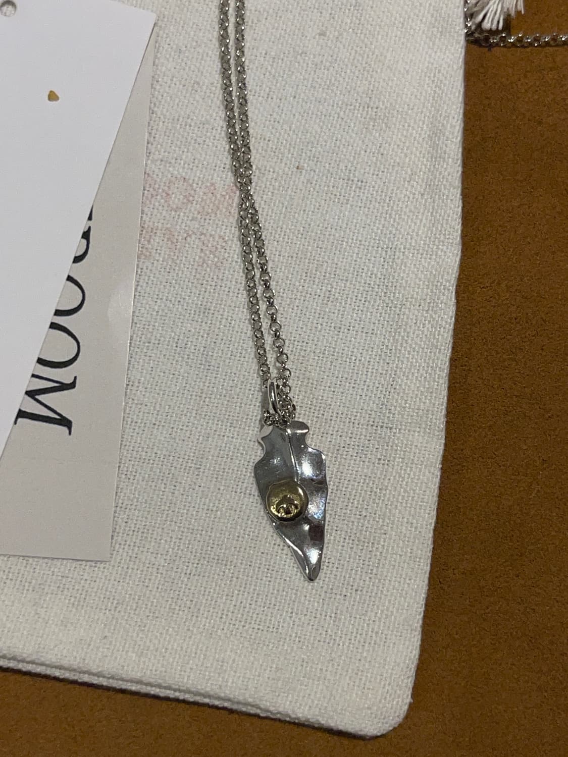 아메카지 실버925 골드 포인트 펜던트 목걸이 상품이미지7