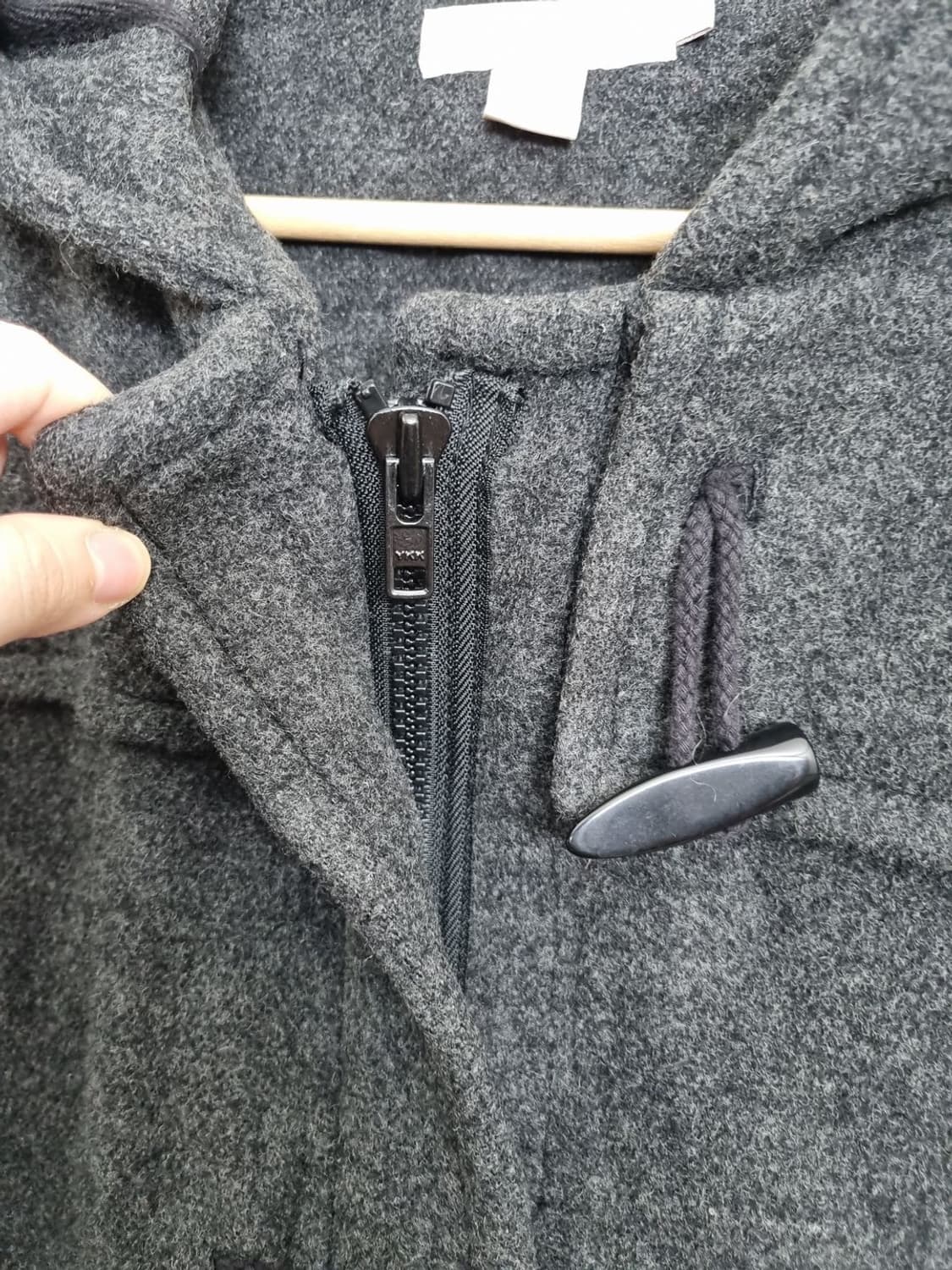 제이크루 그레이 후드 더플 코트 상품이미지6