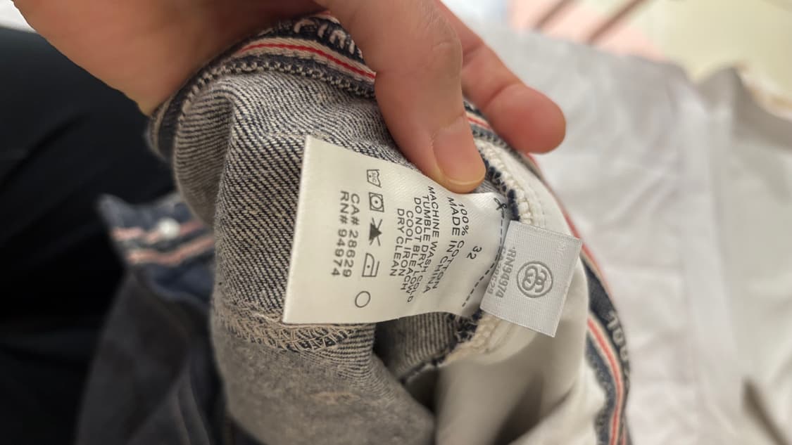 스투시 로로피아나 mmw 청바지 데님 트라우져 상품이미지7