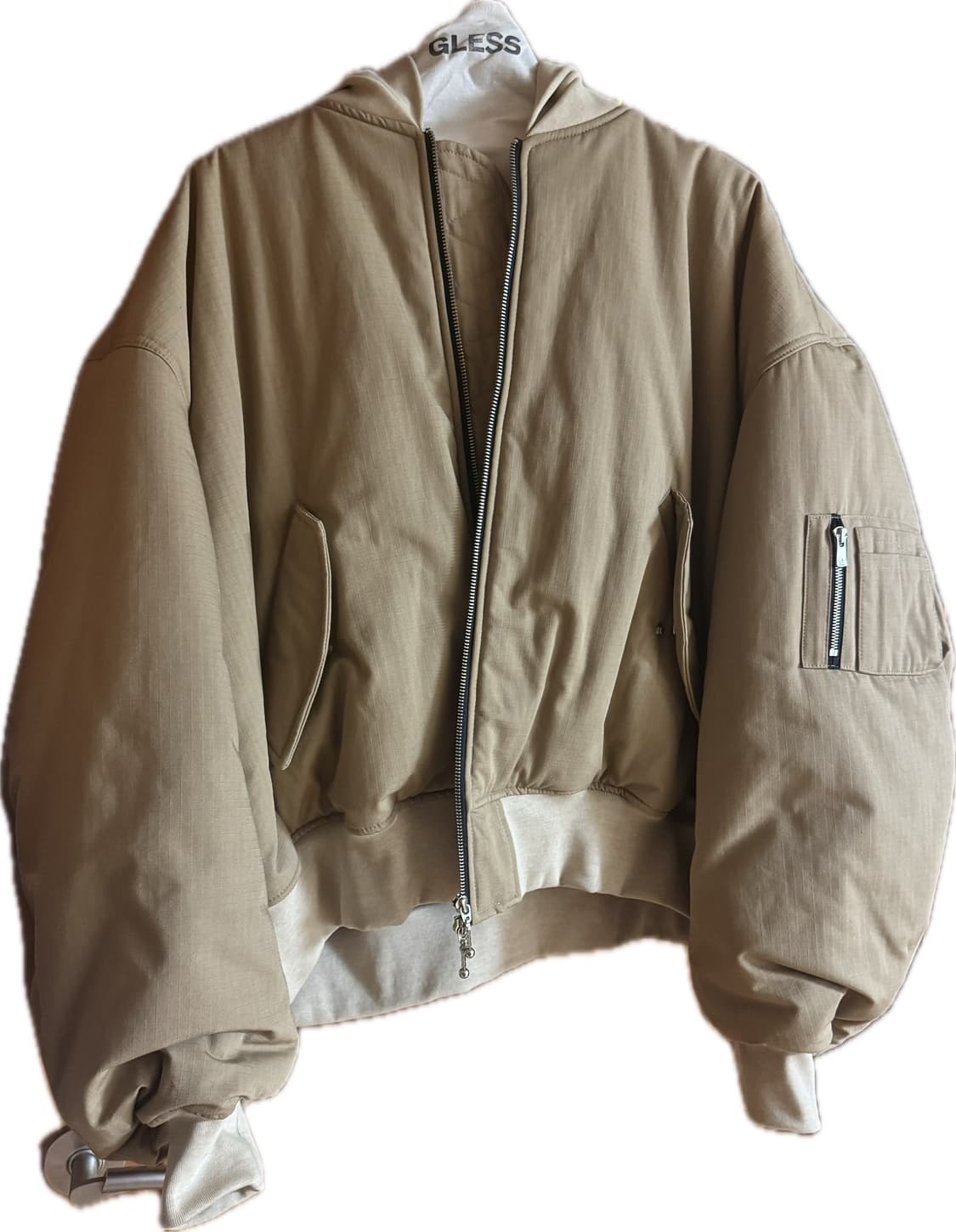 Gless 후드 봄버 베이지 012 상품이미지2