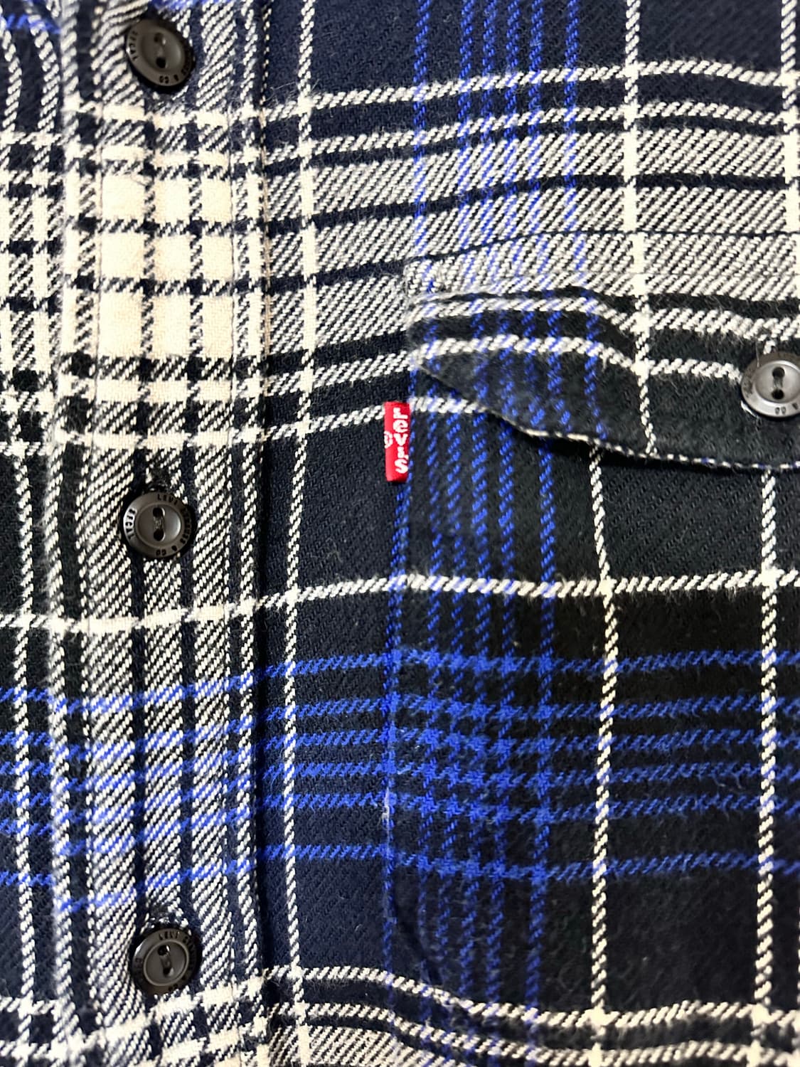 리바이스 체크 플란넬 셔츠 (L) 상품이미지2