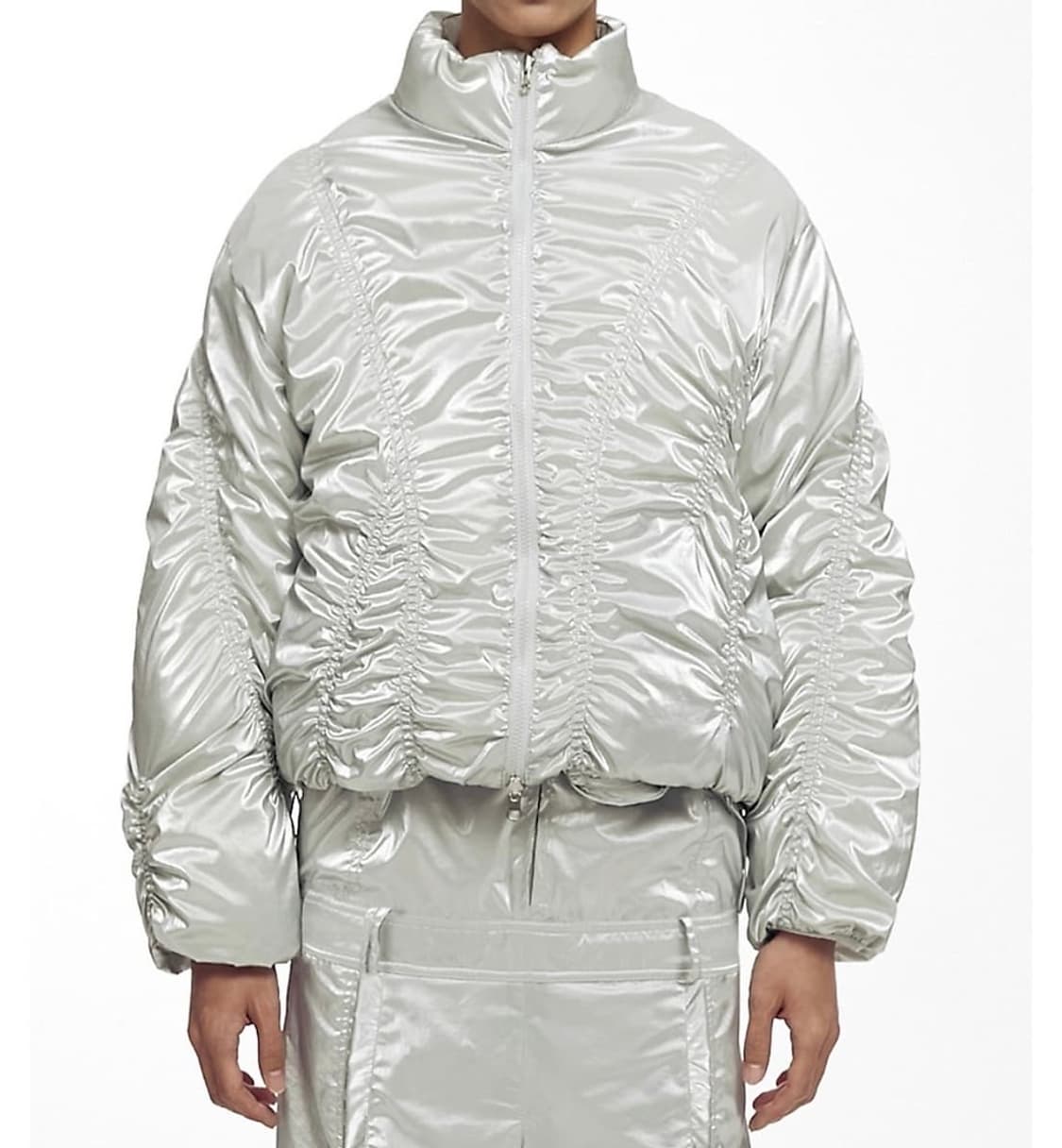 나체 NACHE GLARE REVERSIBLE PADDING SILVER 상품이미지1