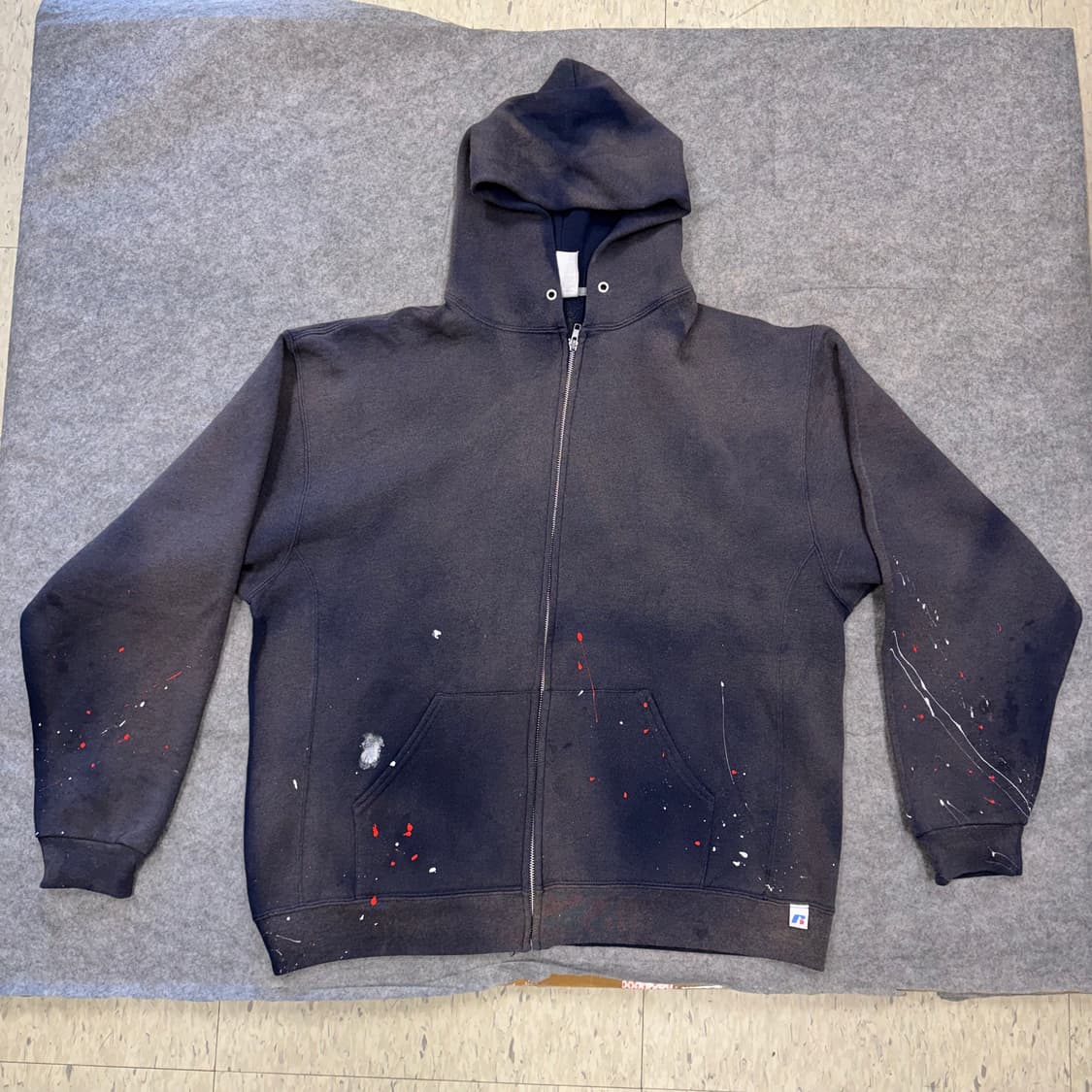 00s Vintage Russell Sun Faded Zip Up 상품이미지1