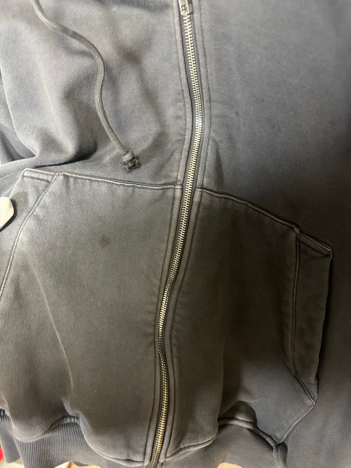 준지 가먼트다잉 후드집업 (S) 상품이미지3