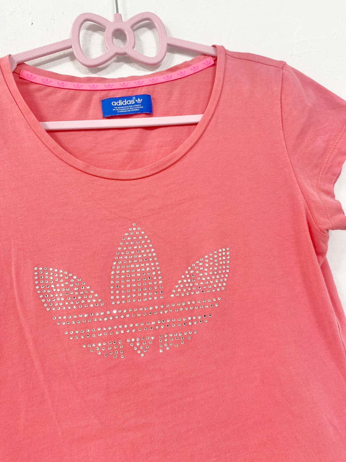 ADIDAS PINK CUBIC LOGO T-SHIRT 상품이미지3
