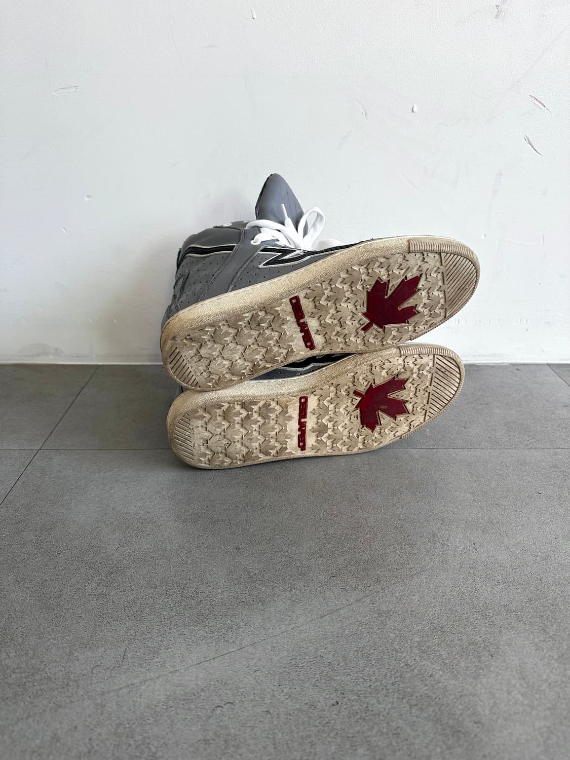 디스퀘어드 아카이브 스크래치 그레이 하이탑 상품이미지8