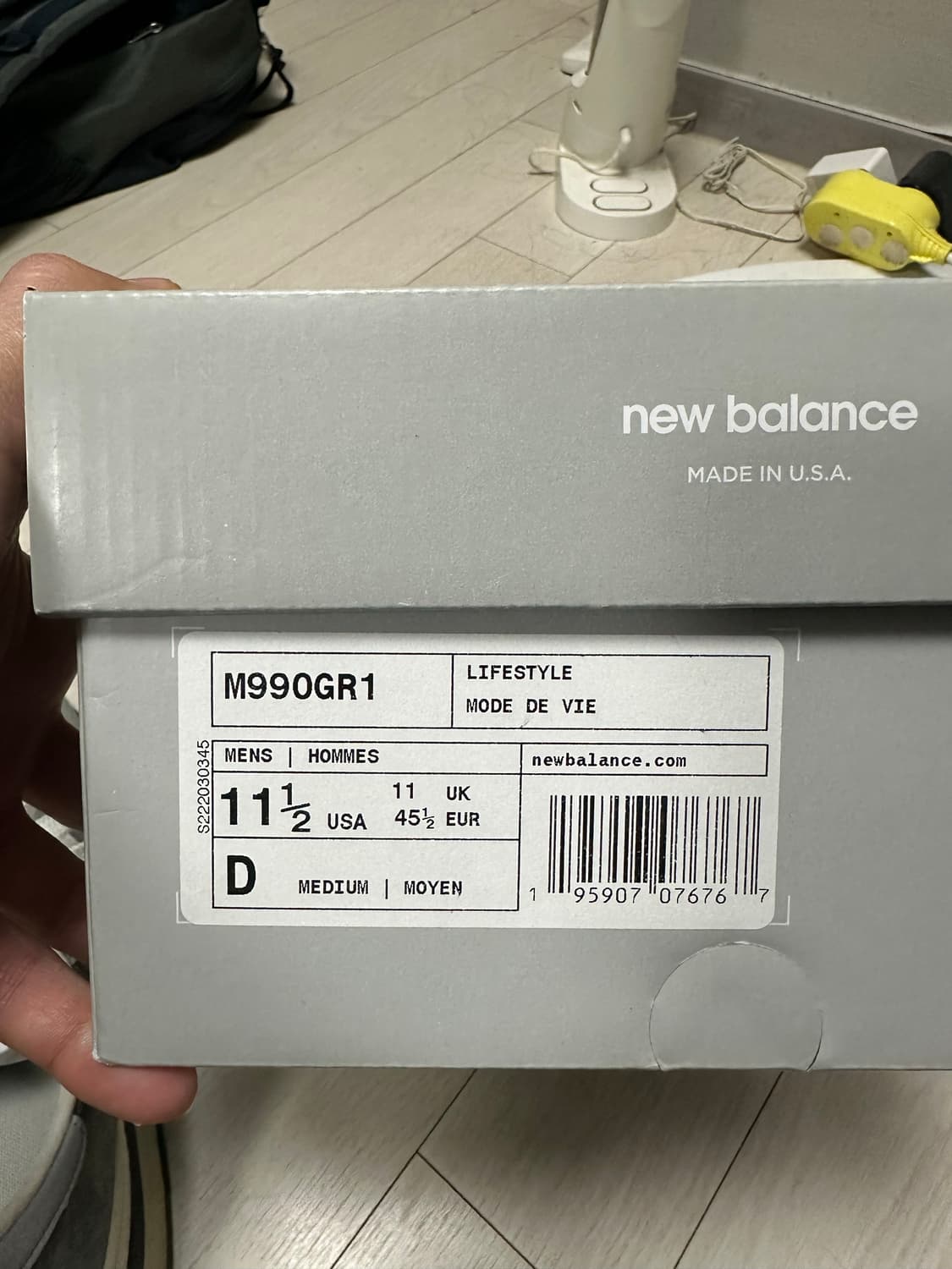 뉴발란스990v1 295사이즈 실착 5회이하 상품이미지5