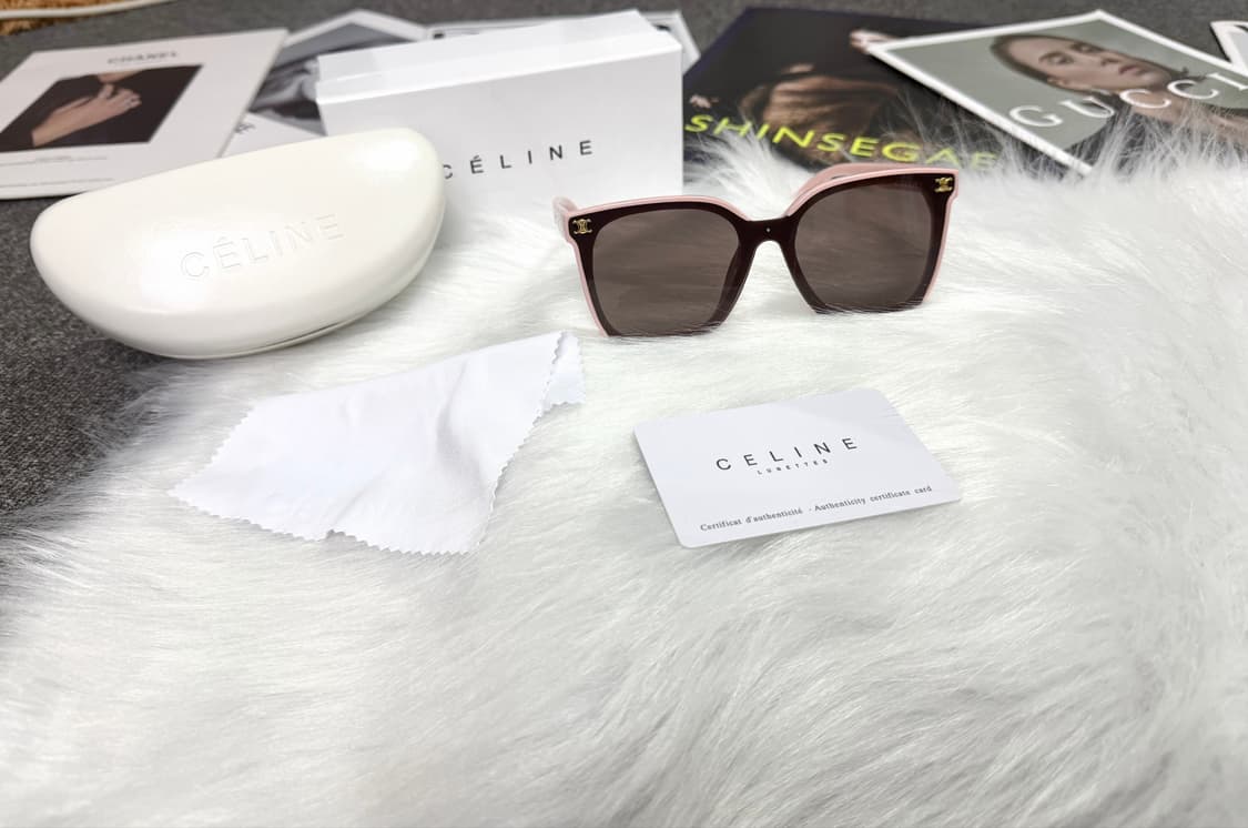 셀린느 트리옹페 이니셜 선글라스 핑크 (남여공용) 상품이미지2