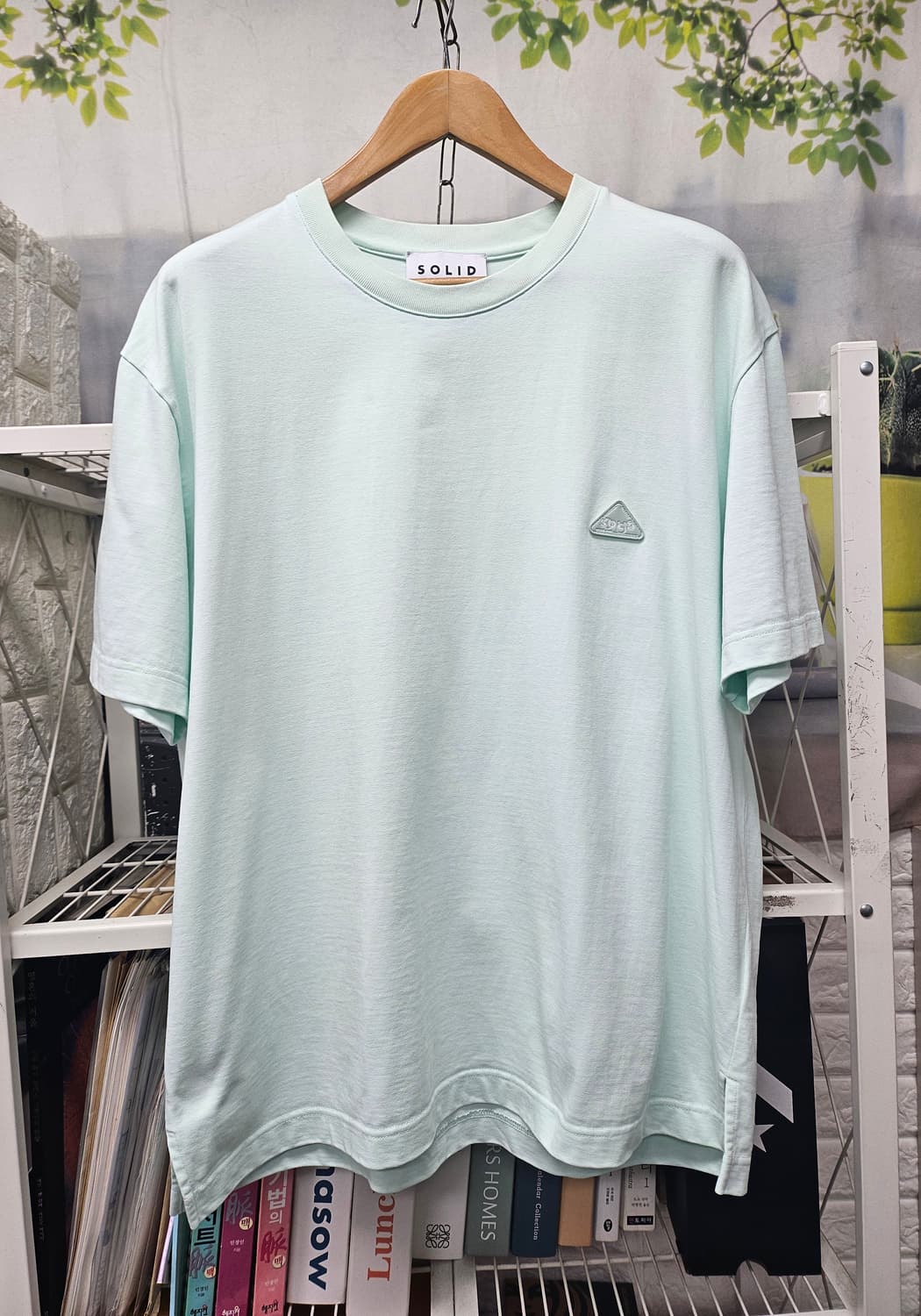 솔리드옴므 남성 반팔티 100 오버핏 백프린팅 그래픽 반팔티셔츠 MM76 상품이미지2