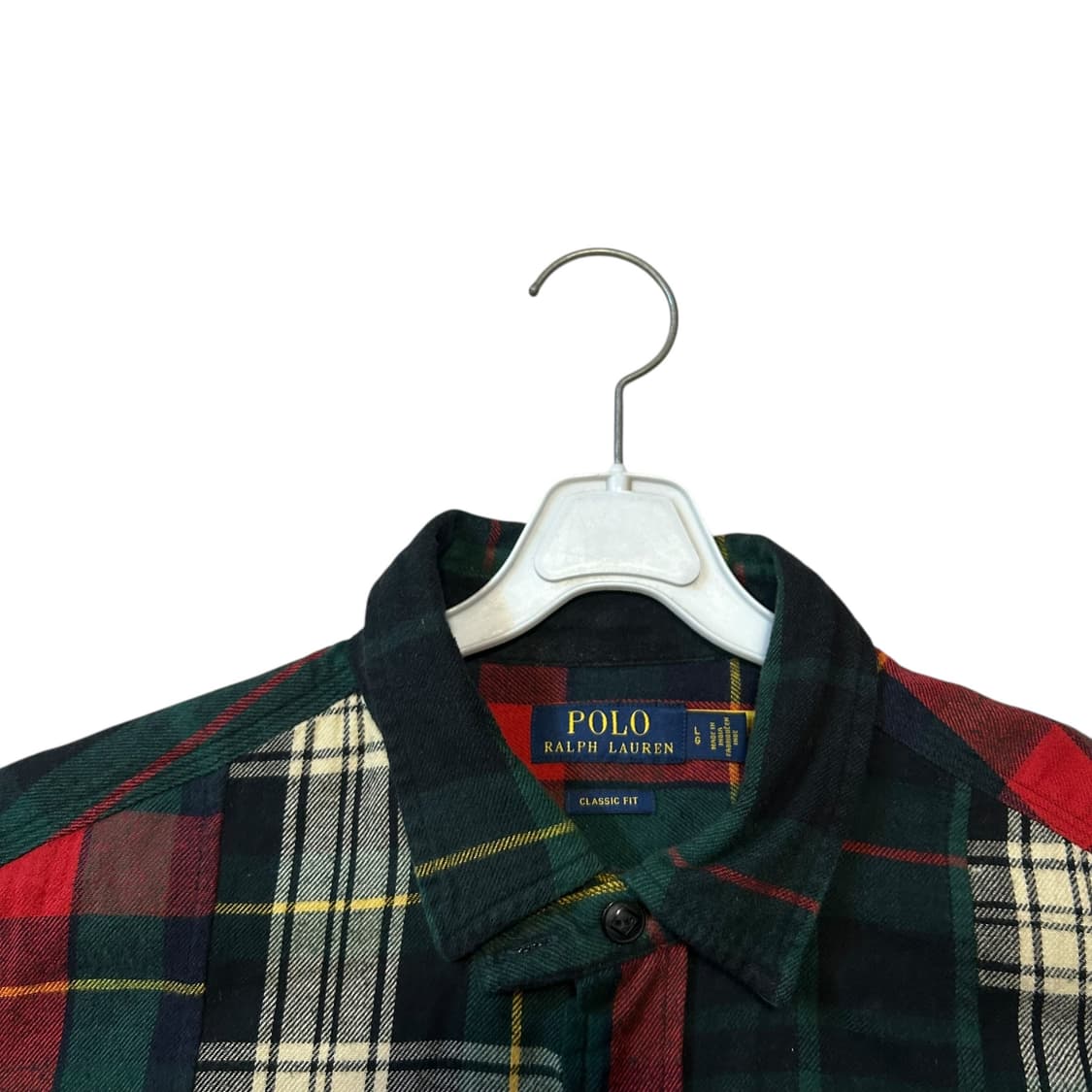 (L)폴로 신형 qr탭 패치워크 셔츠 상품이미지3