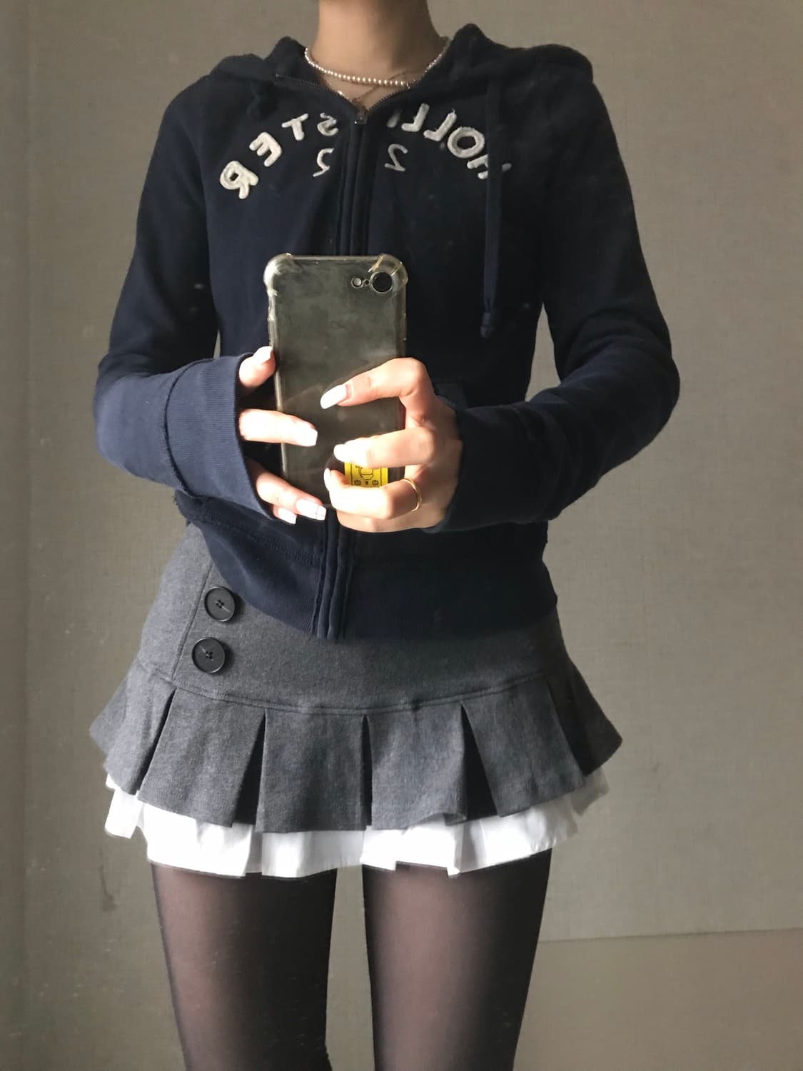 홀리스터 네이비 슬림핏 후드집업 상품이미지2