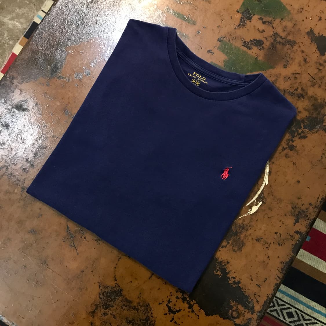 폴로랄프로렌 네이비 숏 슬리브 반팔 티셔츠 남성 105 사이즈 상품이미지1