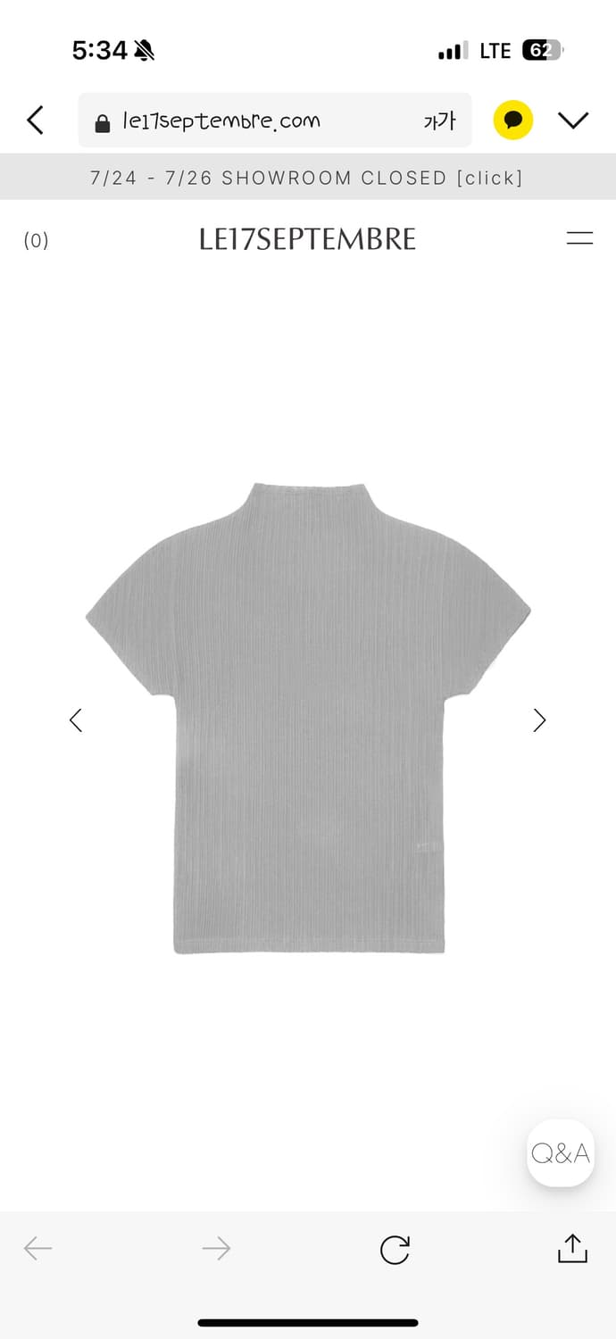Le917 fia pleats top 38size 상품이미지1