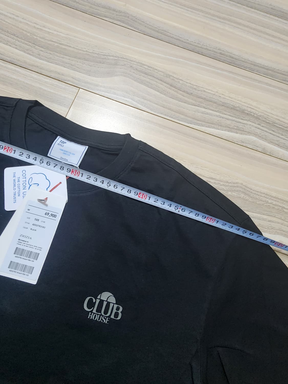 지오지아반팔티셔츠105사이즈블랙 상품이미지6