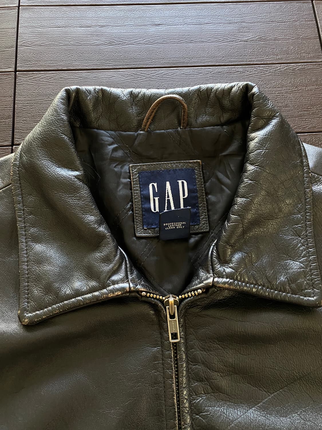 (L) 올드갭 레더 자켓 상품이미지3