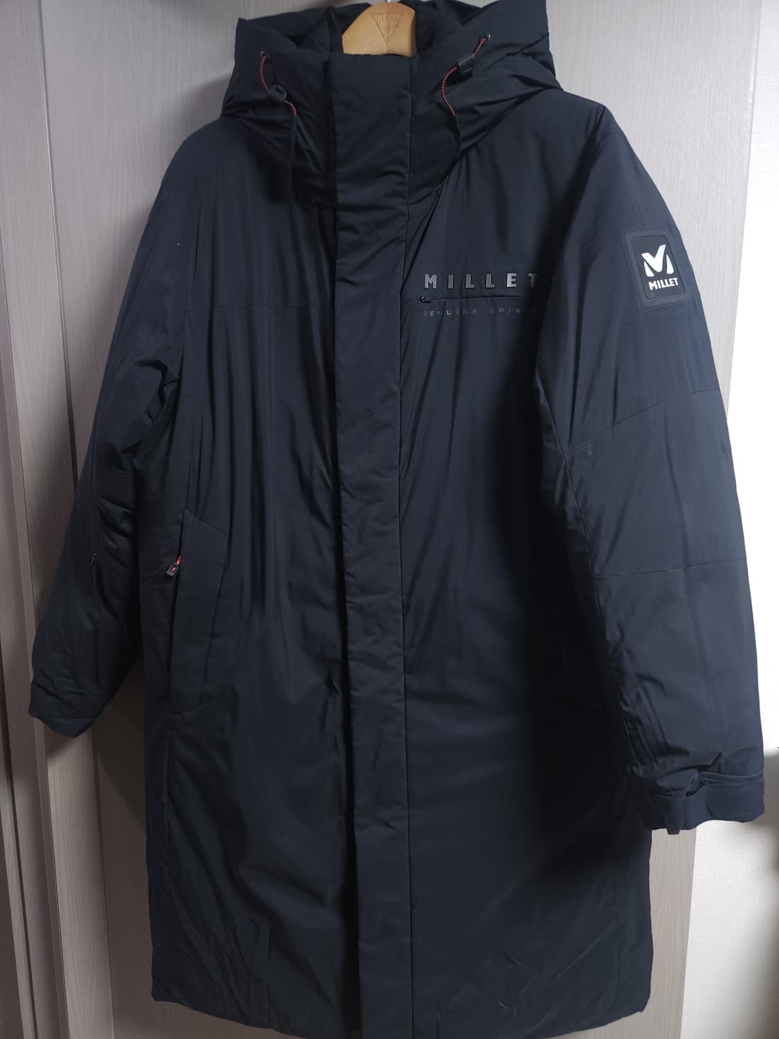 밀레 가위털 롱패딩, L 상품이미지1