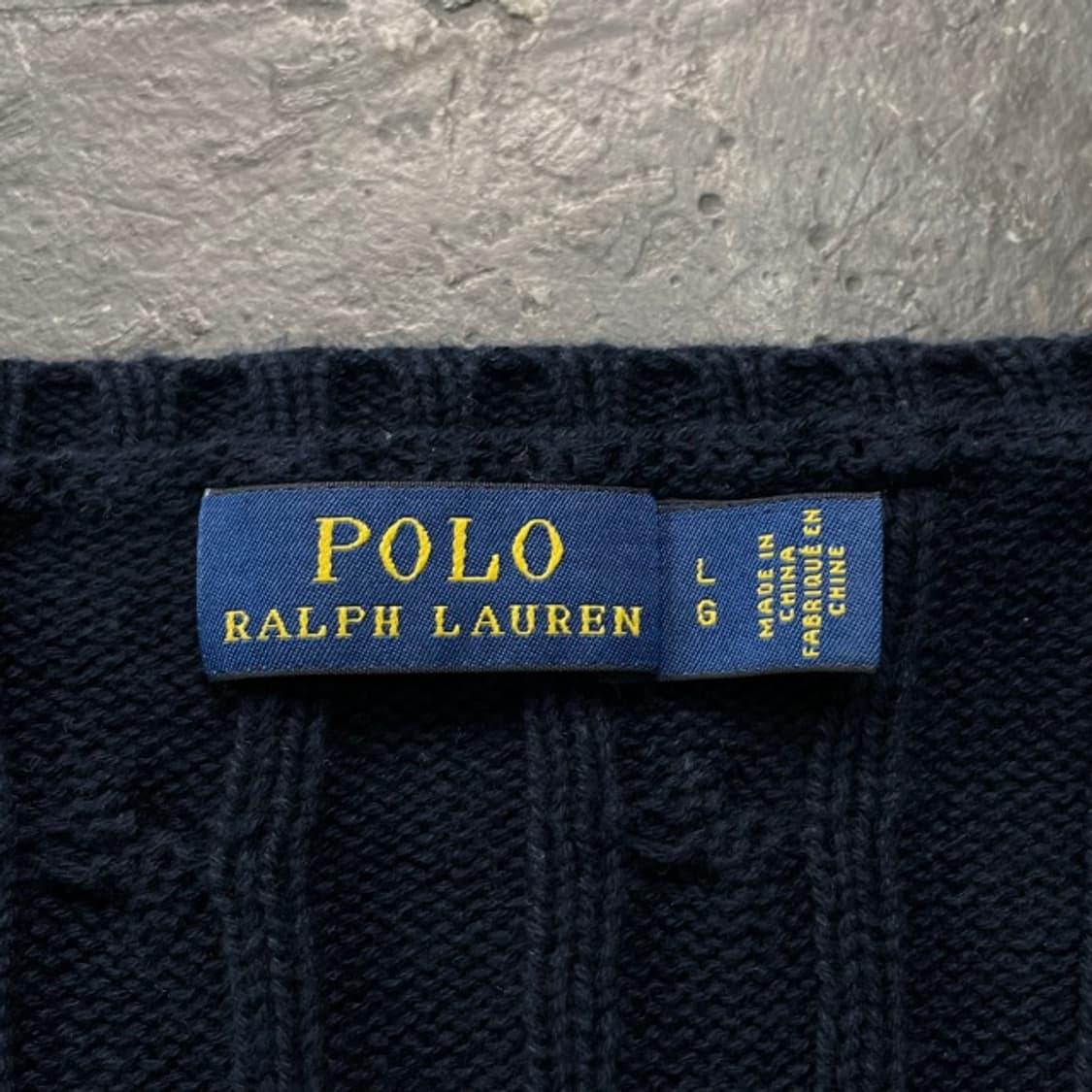 100 폴로 랄프로렌 꽈배기 브이넥 니트 상품이미지3