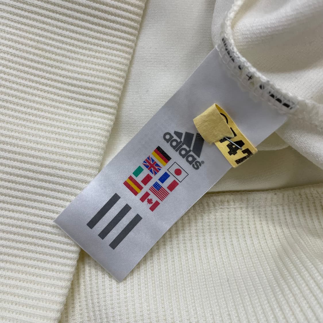 아디다스 스펠 로고 글리터 후드 집업 져지 아이보리 상품이미지5