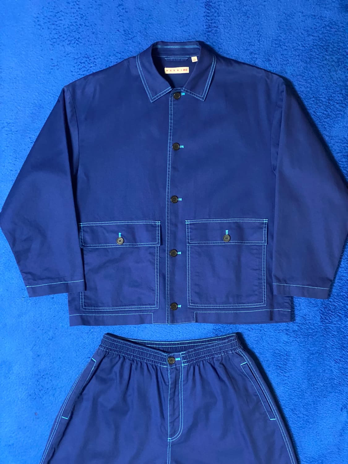 UNIQLO x MARNI 유니클로 마르니 오버사이즈 워크자켓/팬츠 세트 상품이미지2