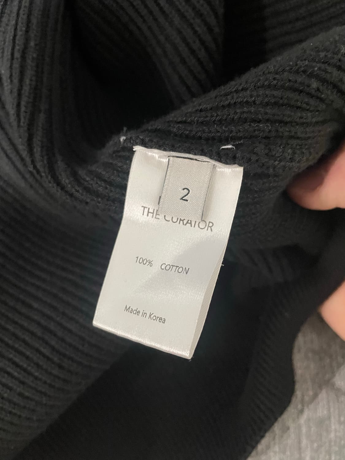 마티스 더 큐레이터 풀집업 니트 블랙 상품이미지4