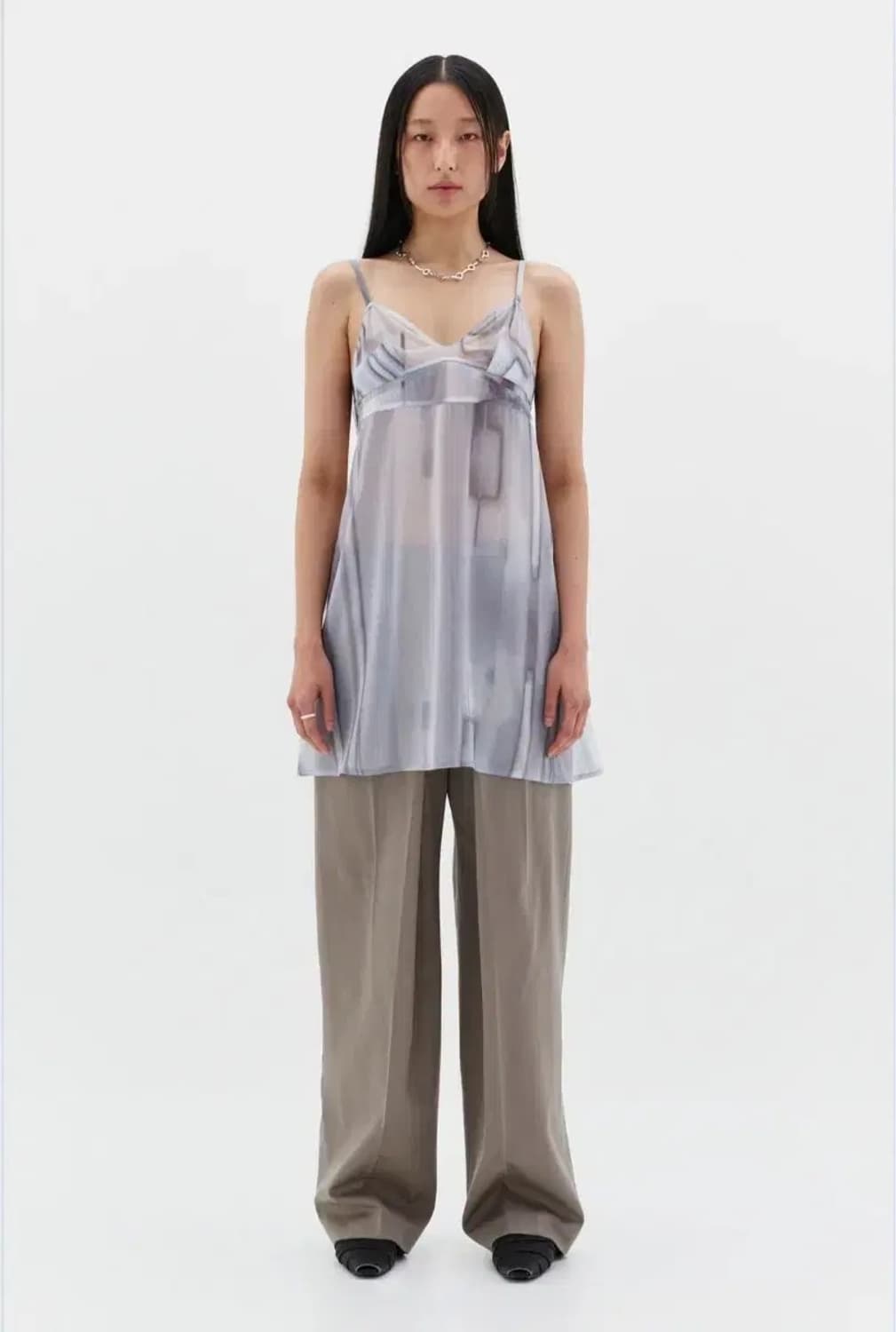 로우클래식 시스루 스티치 드레스 S사이즈 상품이미지2