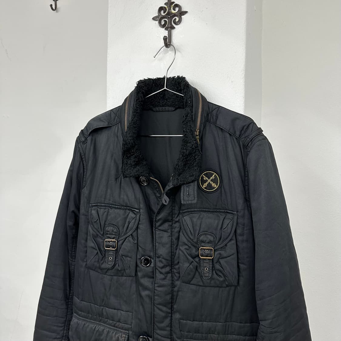 Y2K embroidery down jacket 상품이미지5