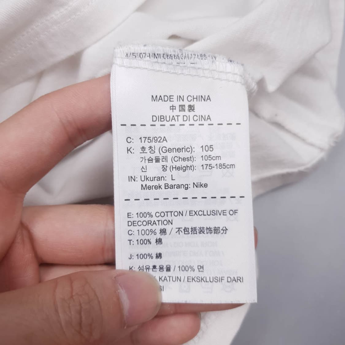 나이키 에어조던 화이트 조던 프린팅 반팔 티셔츠  상품이미지5