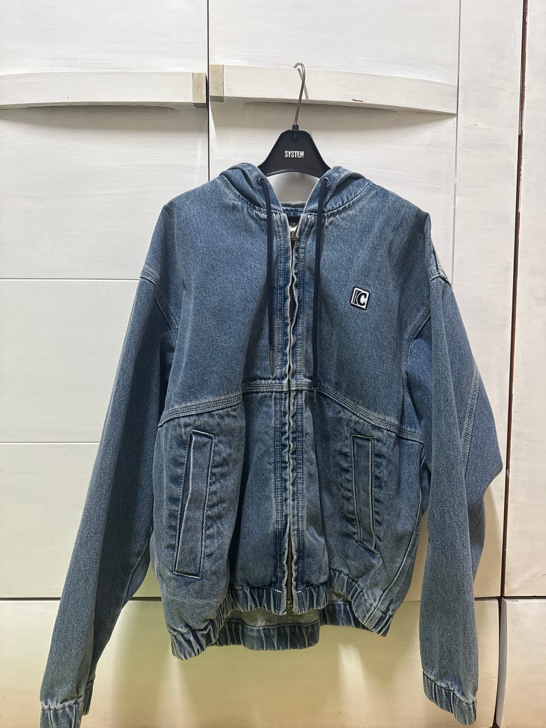 커버낫 데님 후디 자켓 블루 상품이미지1