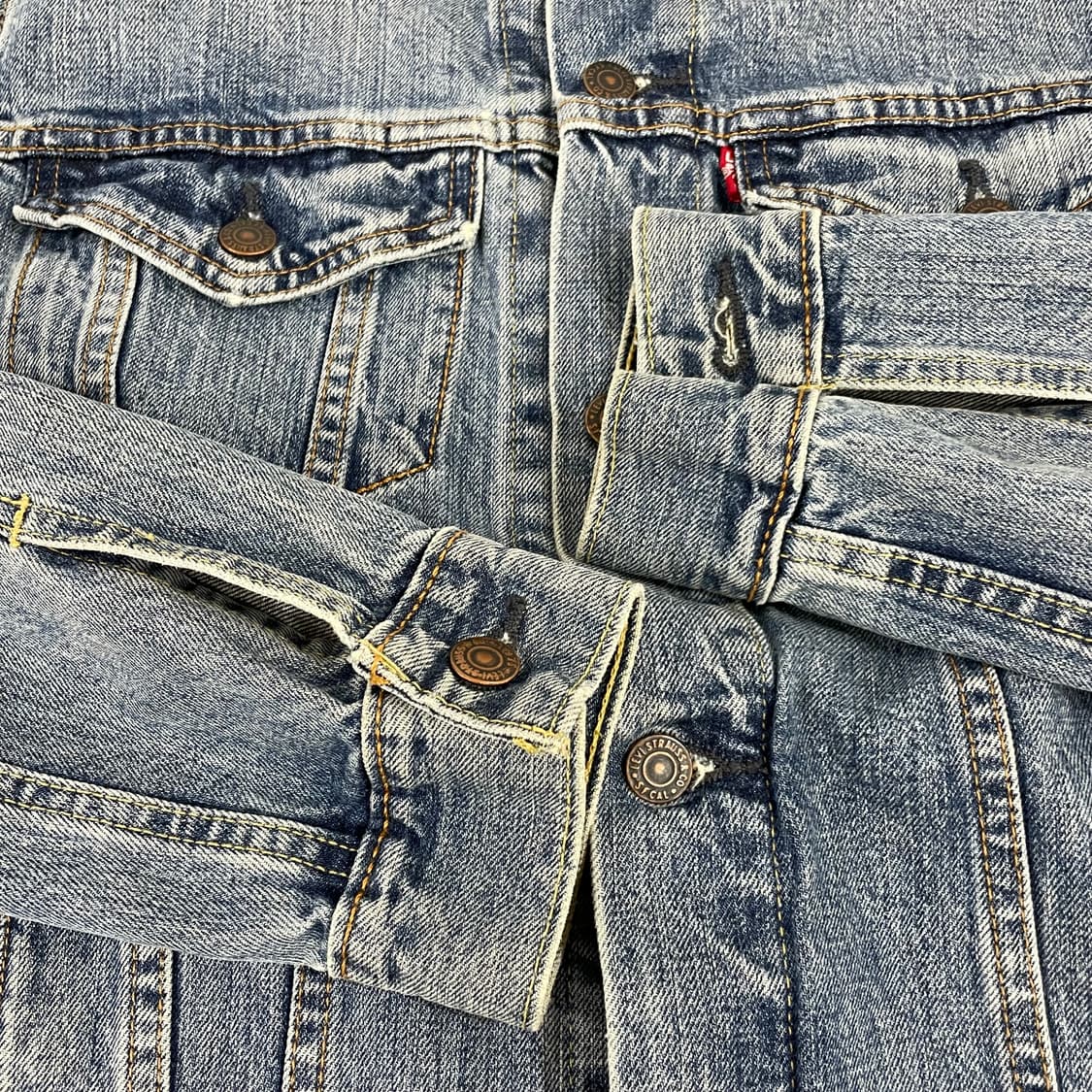 Levi's 리바이스 포켓 연청 데님 자켓 M 상품이미지3