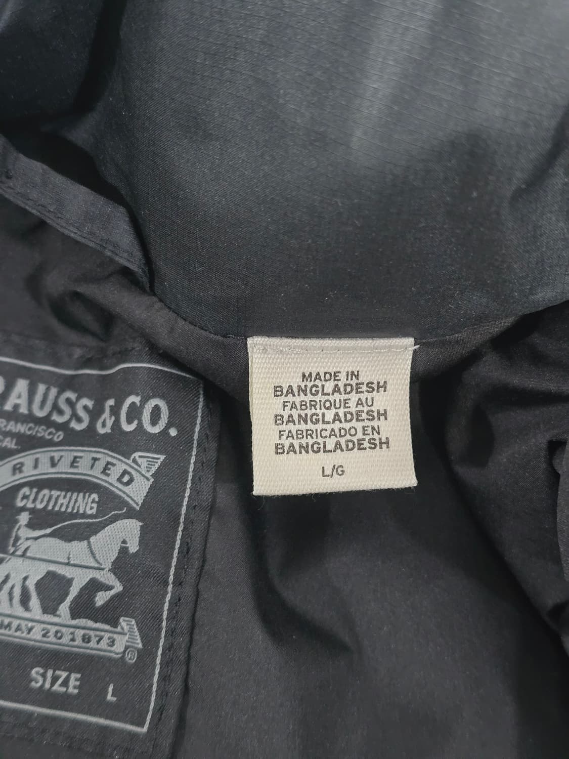 리바이스 구스 투웨이 지퍼  롱패딩 L 상품이미지6