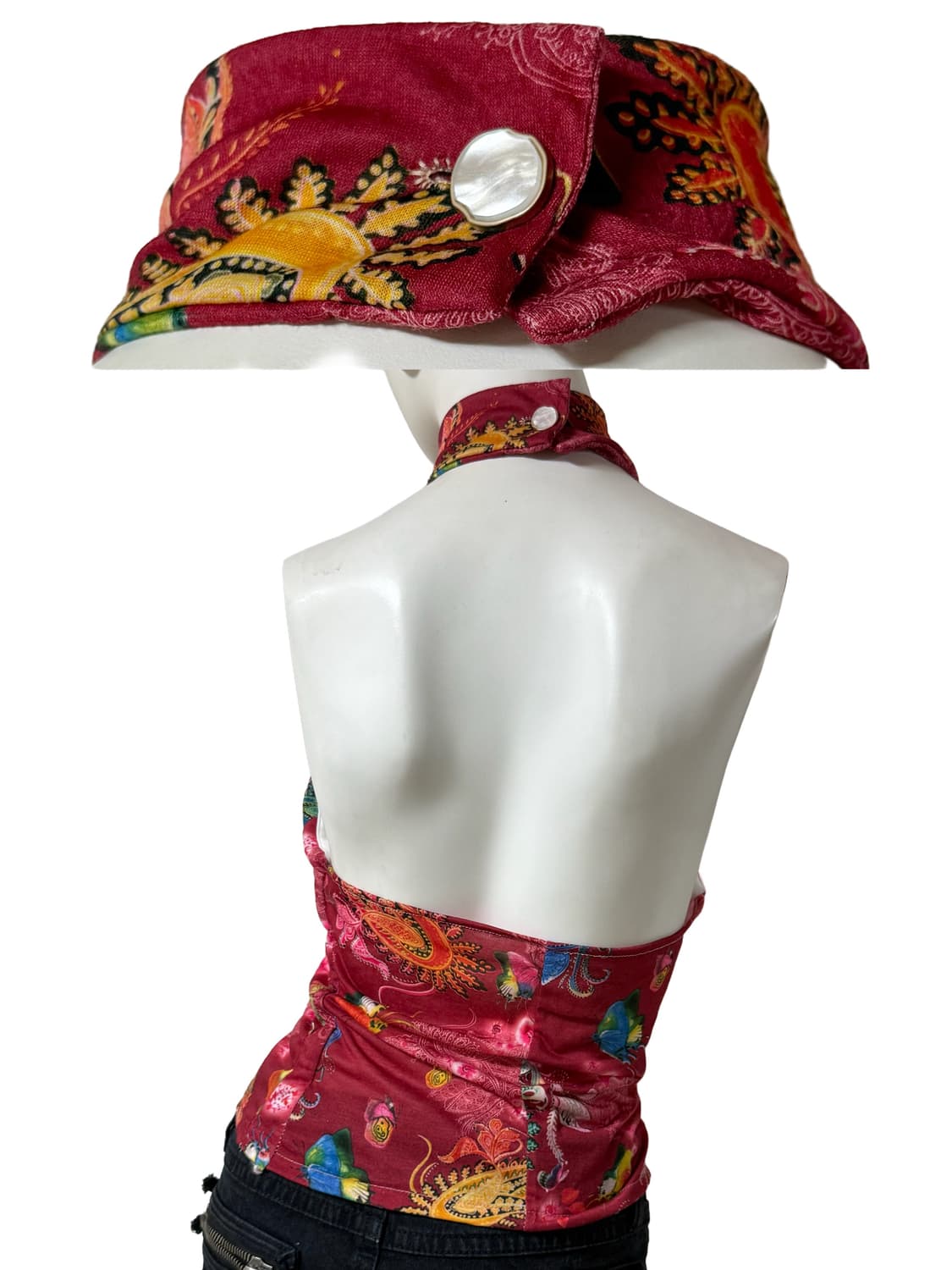 빈티지 오리엔탈 무드 치파오 탑 상품이미지3