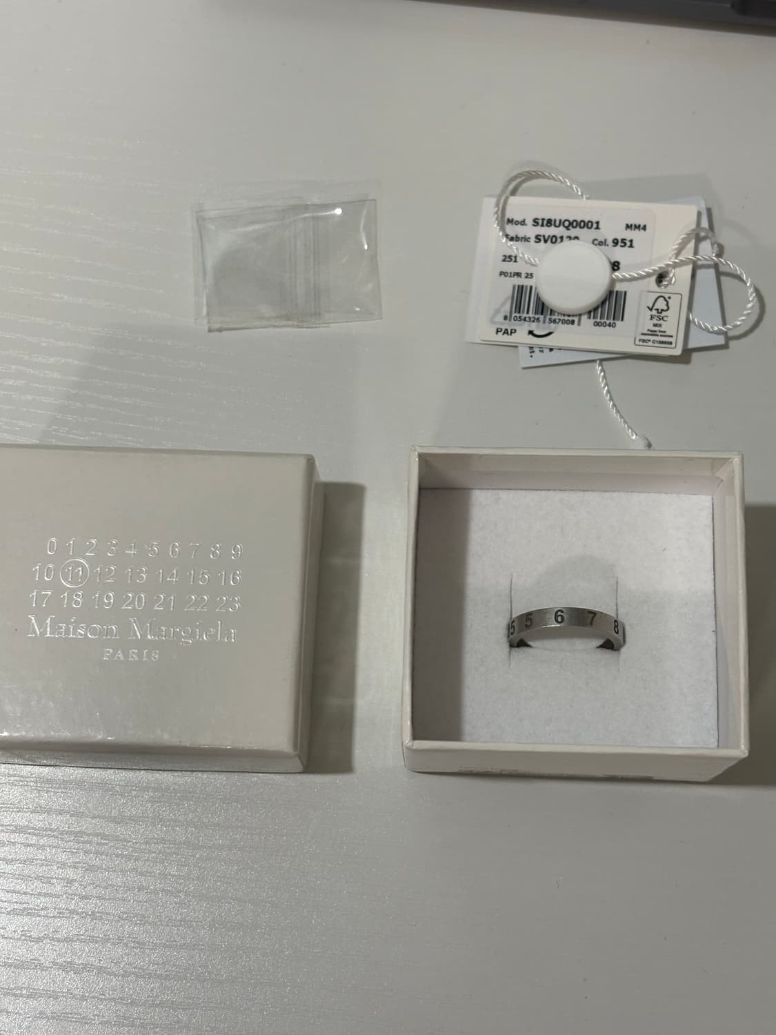 마르지엘라 뉴메리컬 링 8 사이즈 상품이미지1