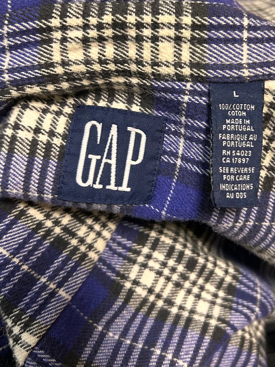 Gap 올드 갭 플란넬 체크 셔츠 상품이미지4