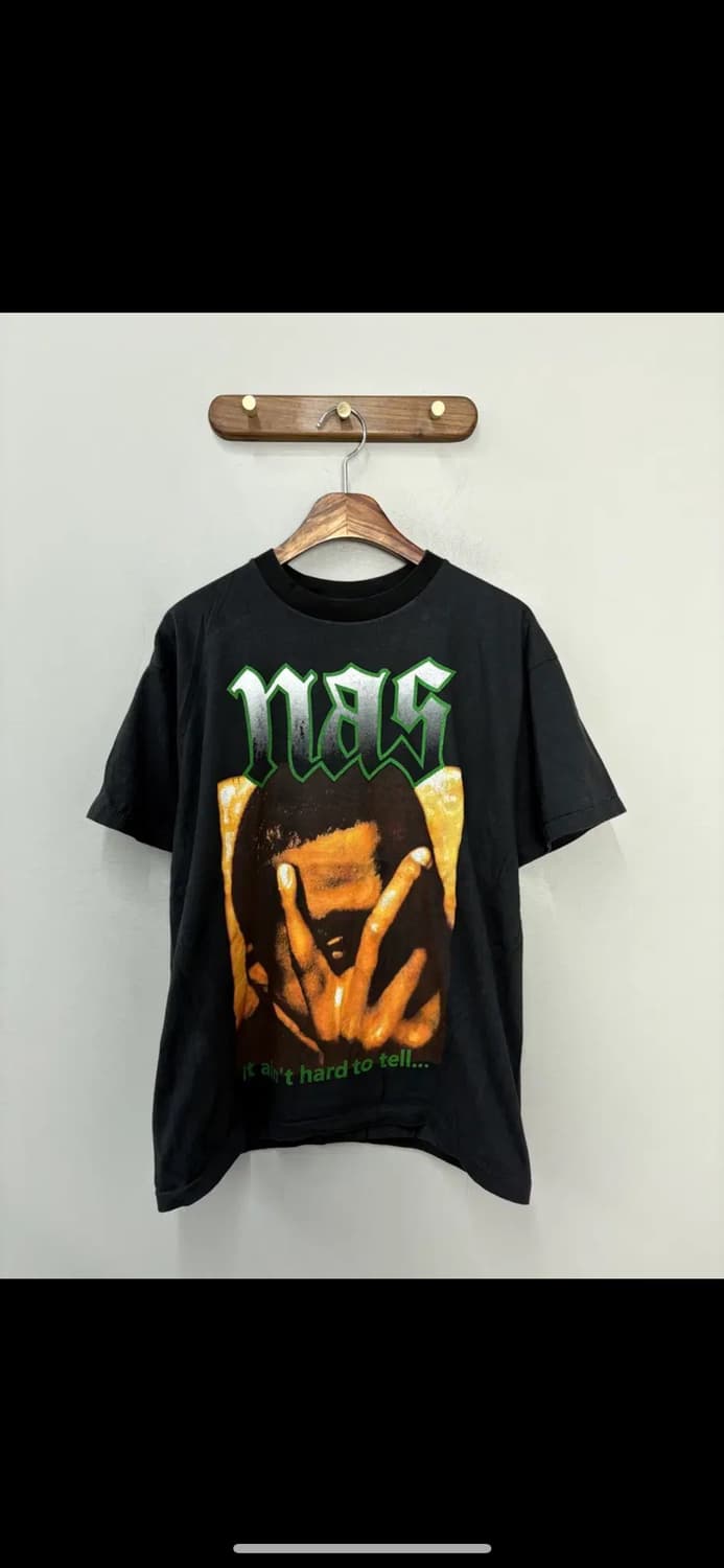빈티지 Nas 재발매 랩 그래픽 반팔 H2525 상품이미지2