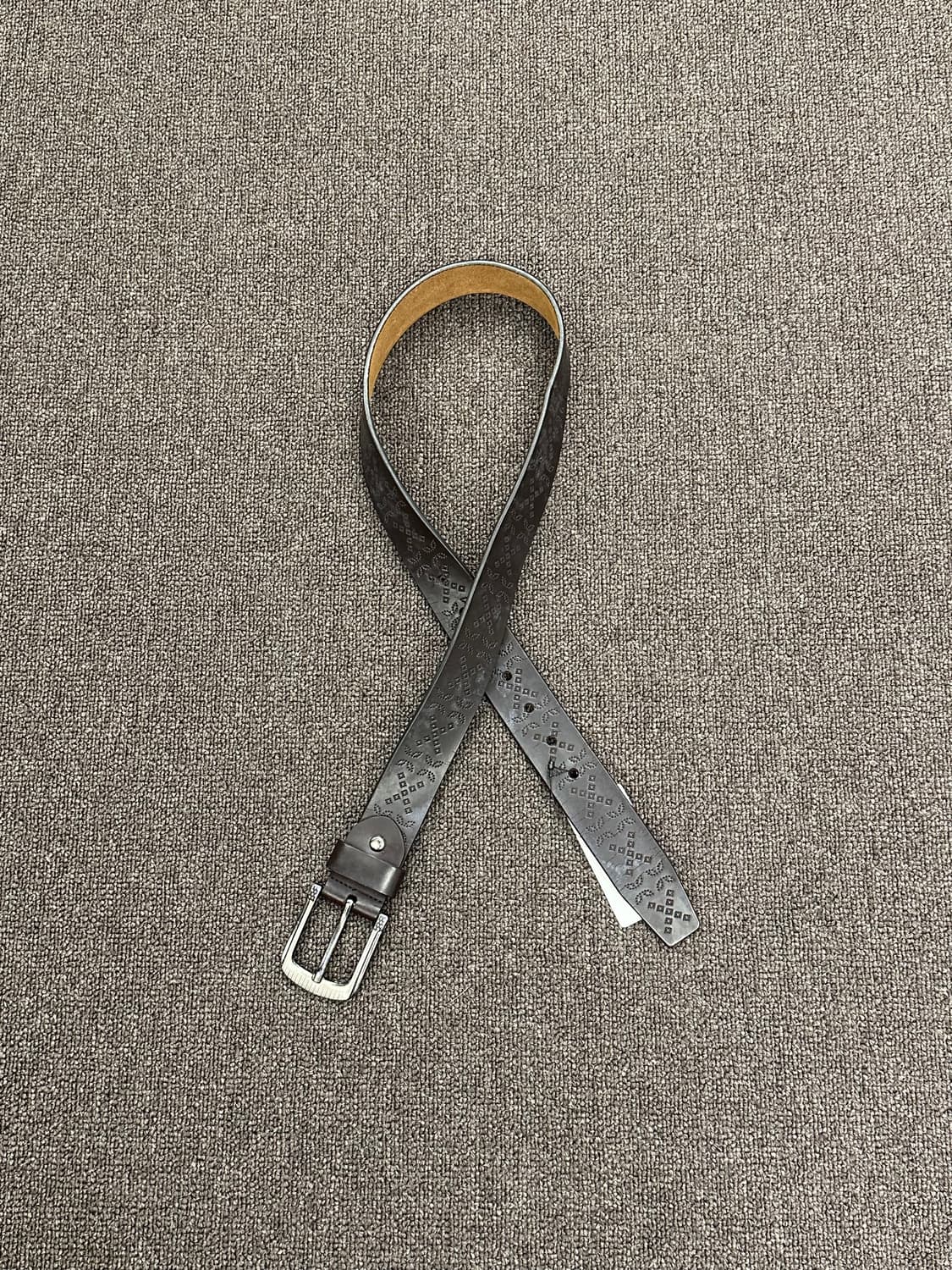 빈티지 웨스턴 펀칭 레더 벨트 상품이미지4