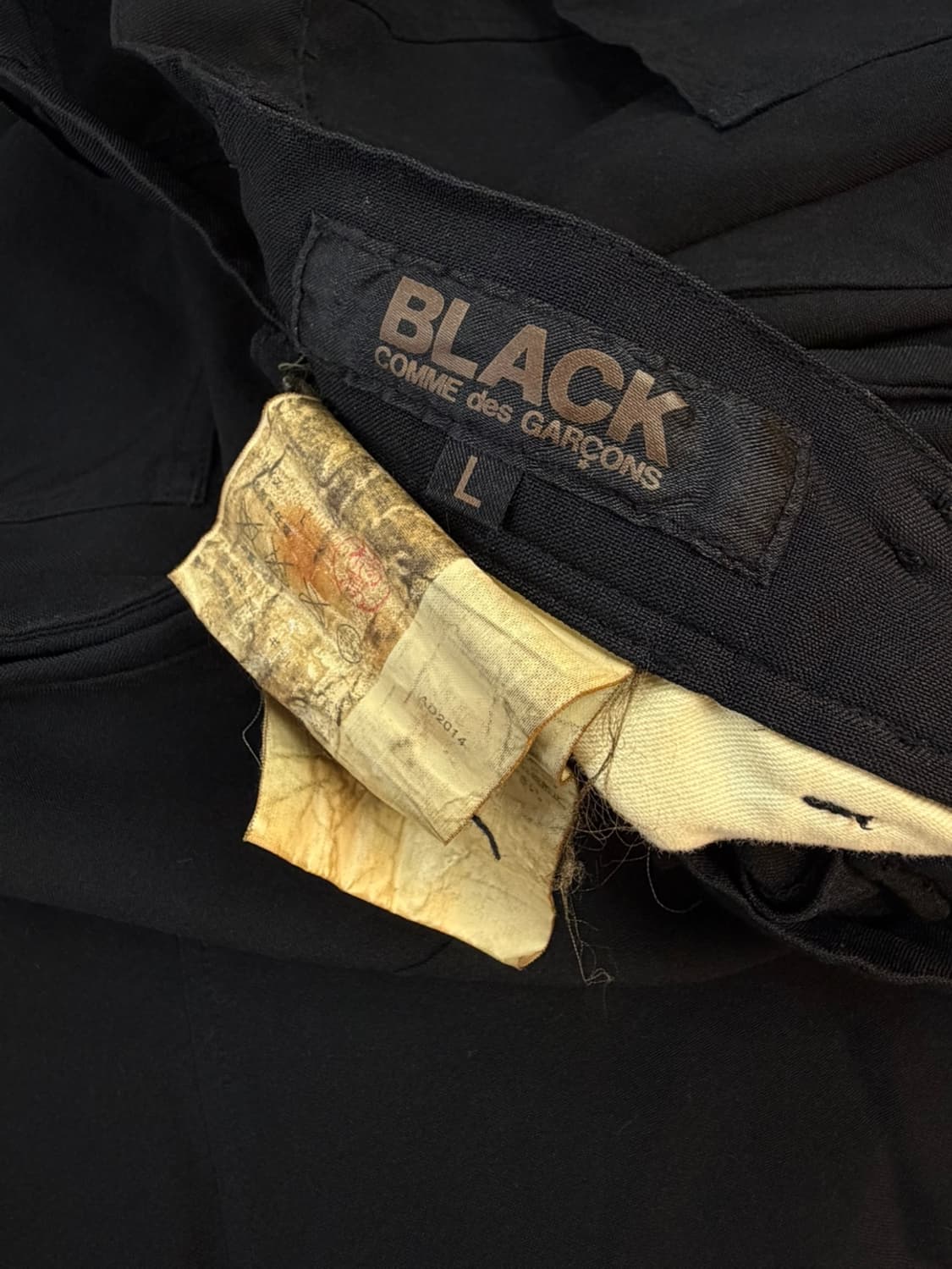 꼼데가르송 블랙 사루엘 팬츠  상품이미지5