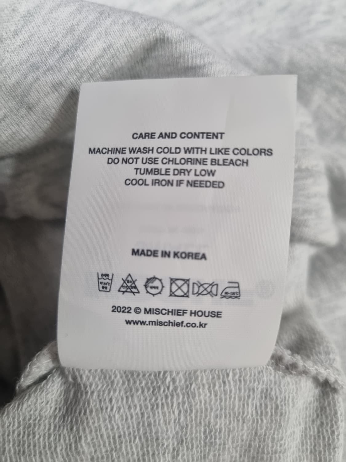 미스치프 여성 크롭 후드티  상품이미지3