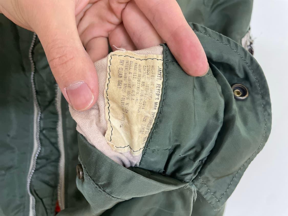 [L] 70s 알파인더스트리 오리지널 ma-1 E타입 상품이미지8