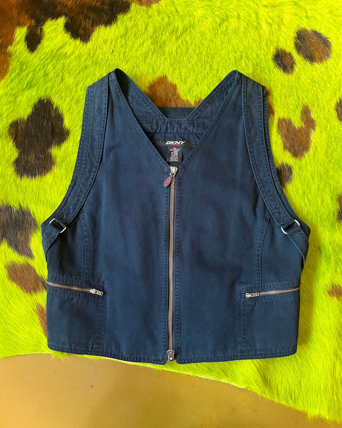 1990s DKNY Archive Cotton Backpack Vest 상품이미지5