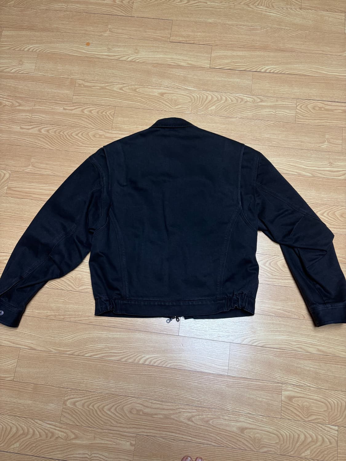 쿠어 파이어맨 크롭 보머 자켓 워시드 블랙 M 상품이미지6