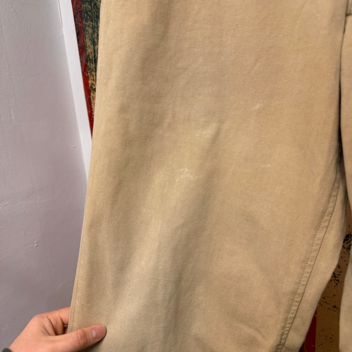 90s 요지야마모토 코튼트윌 구르카 워크팬츠 베이지 N865 상품이미지4