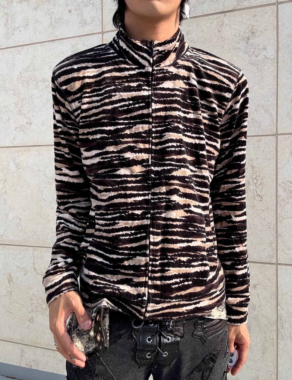 “Kim rogers” Zebra Pattern zip Up 상품이미지1