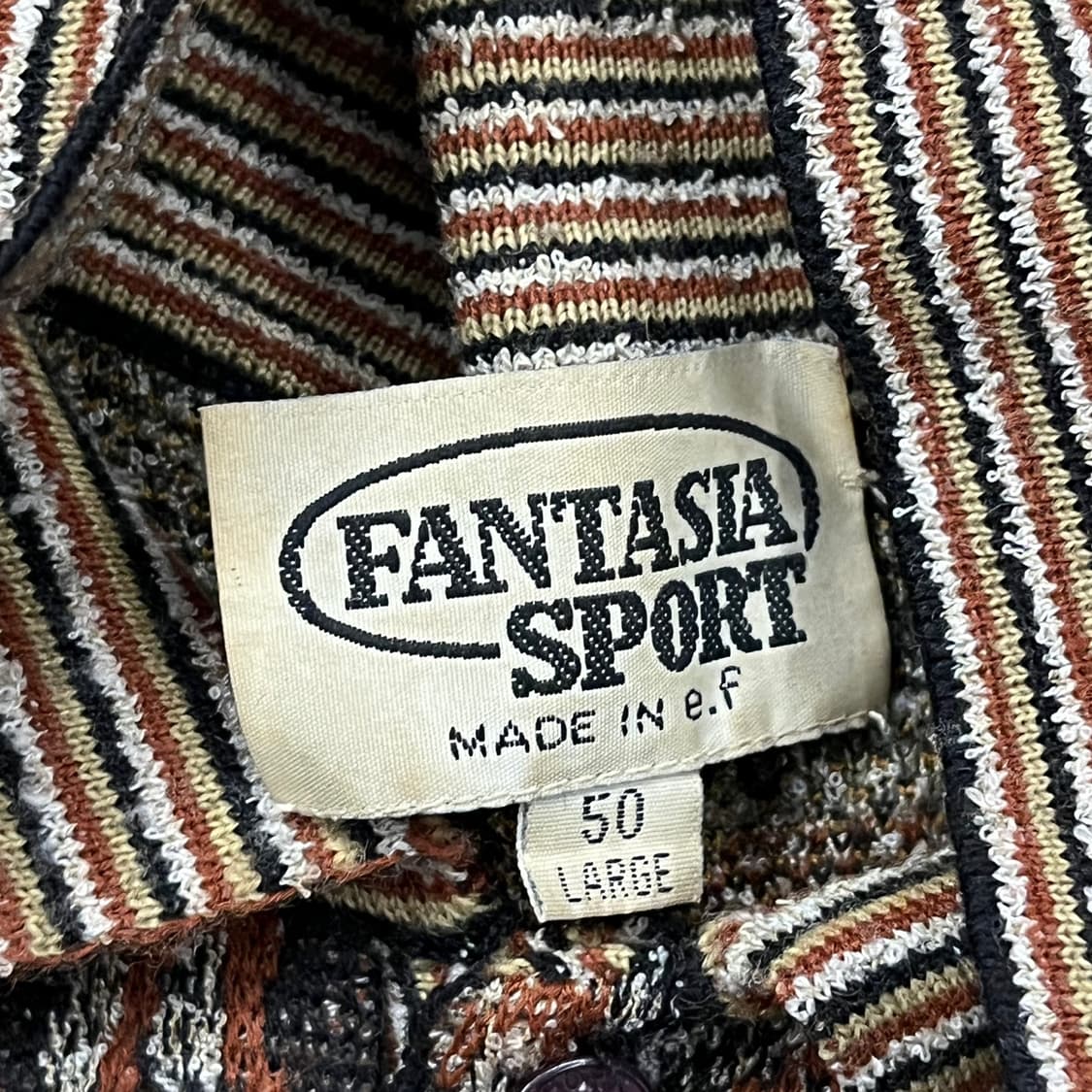 [정품/L] 빈티지 패턴 하프넥 니트 스웨터 b16 상품이미지5