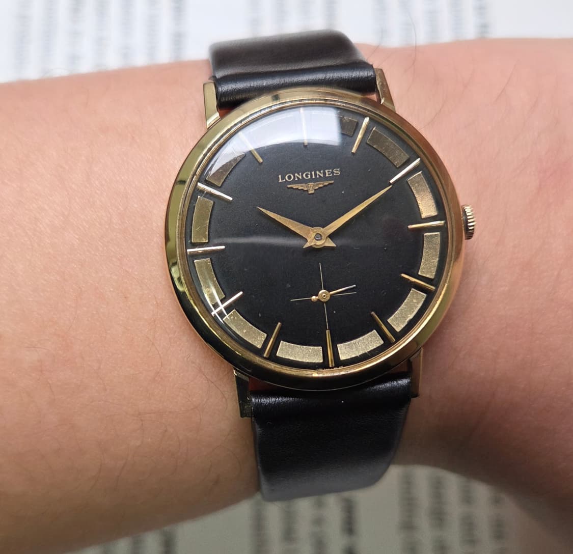 레어] 빈티지 론진 독립초침 황금날개 칼침핸즈 23Z 인하우스 수동 메커 상품이미지8