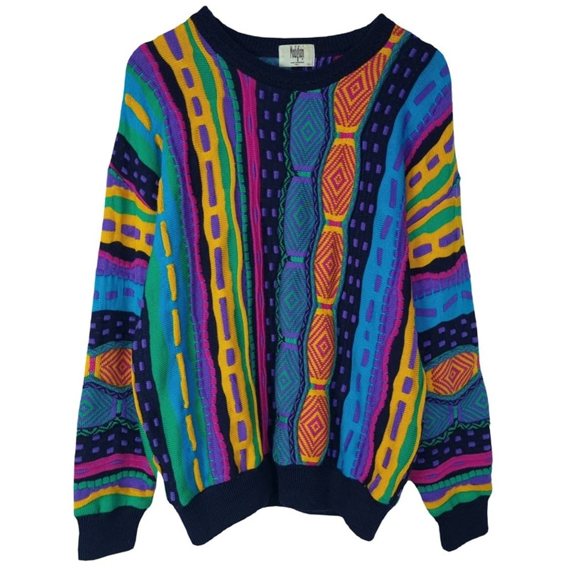 [일본빈티지] 에스닉 3D 케이블 쿠지맛 니트 M18089 상품이미지2