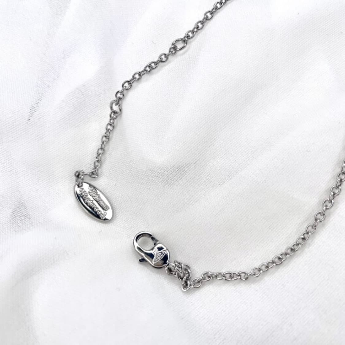 비비안웨스트우드 아카이브 화이트 디아망떼 팬던트 목걸이(새상품) 상품이미지2